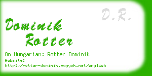 dominik rotter business card